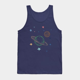 Jupiter and Saturn the great Conjunction Tank Top
